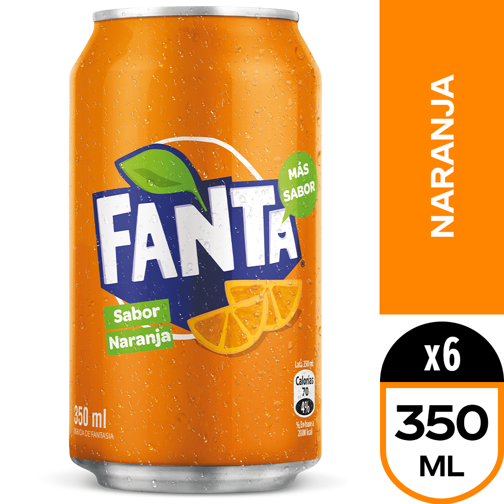 Lata Fanta Naranja 354 ML